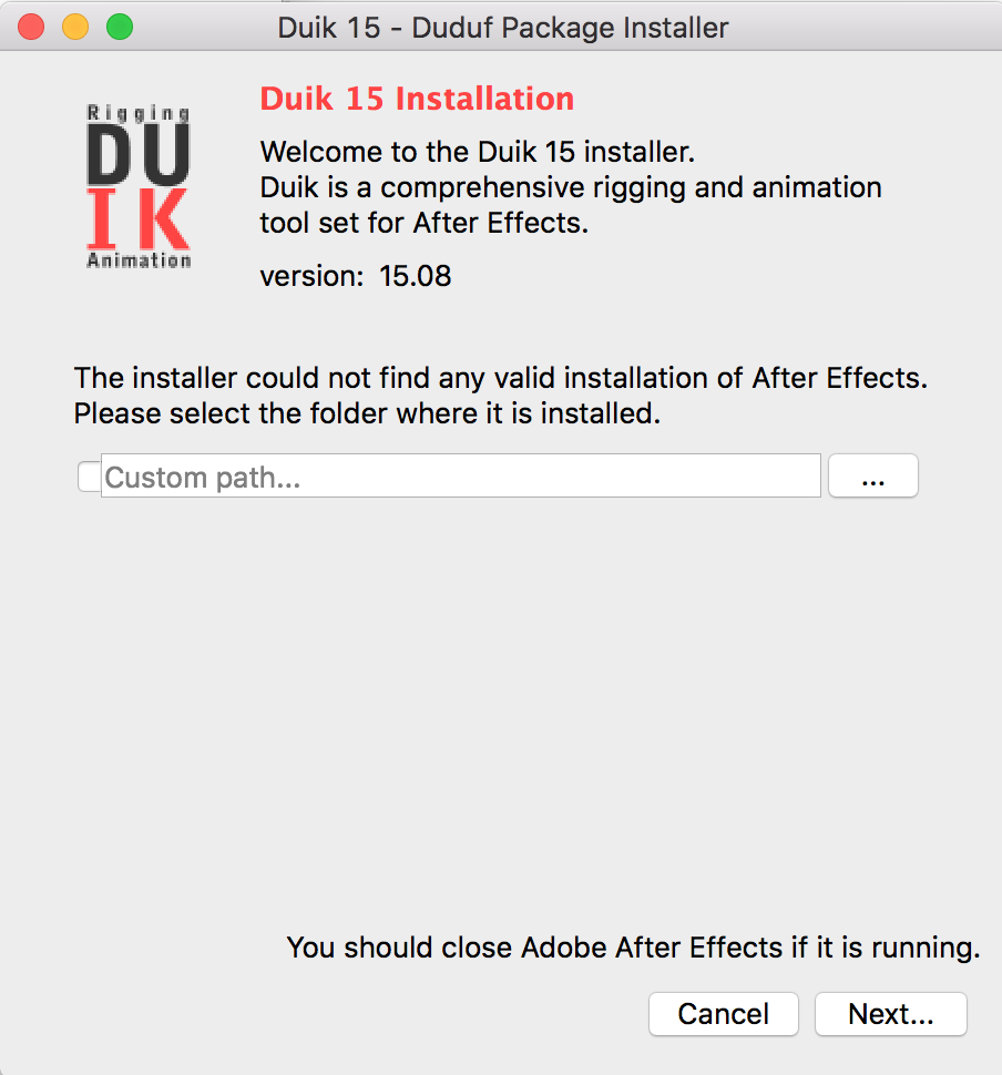 Duik Plugin After Effects Cc Download Mac